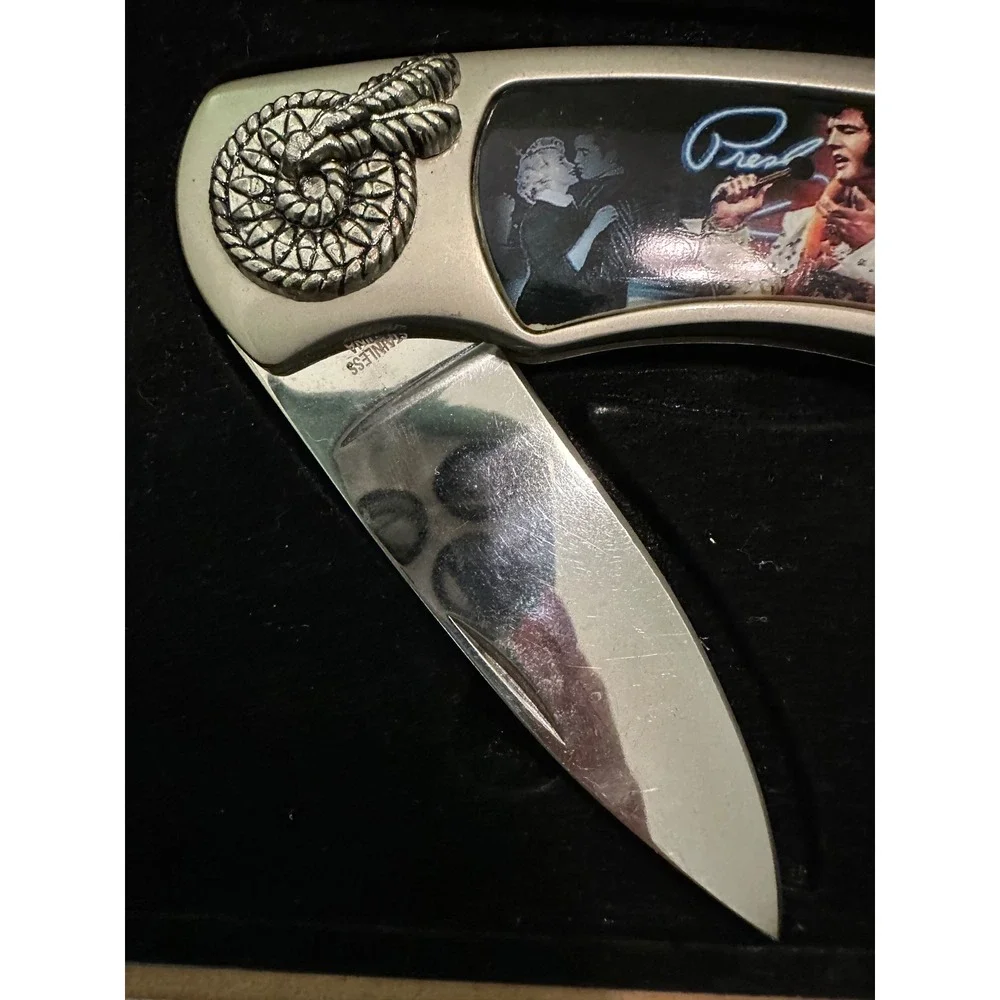 Elvis Presley Artist Century Collectible Knife With Case‎ Memorabilia